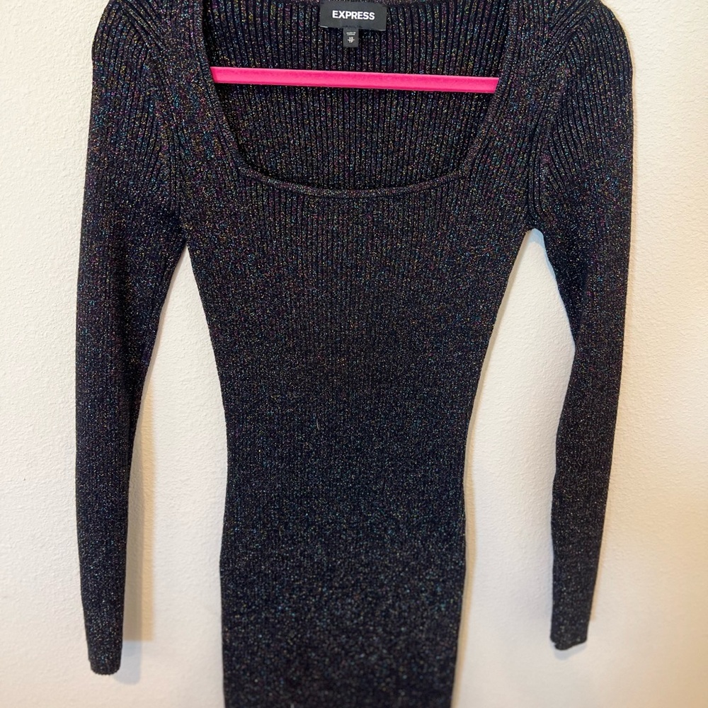 Express Multicolor Knit Dress